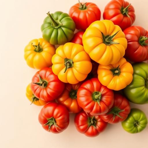 Just-picked: heirloom tomatoes
